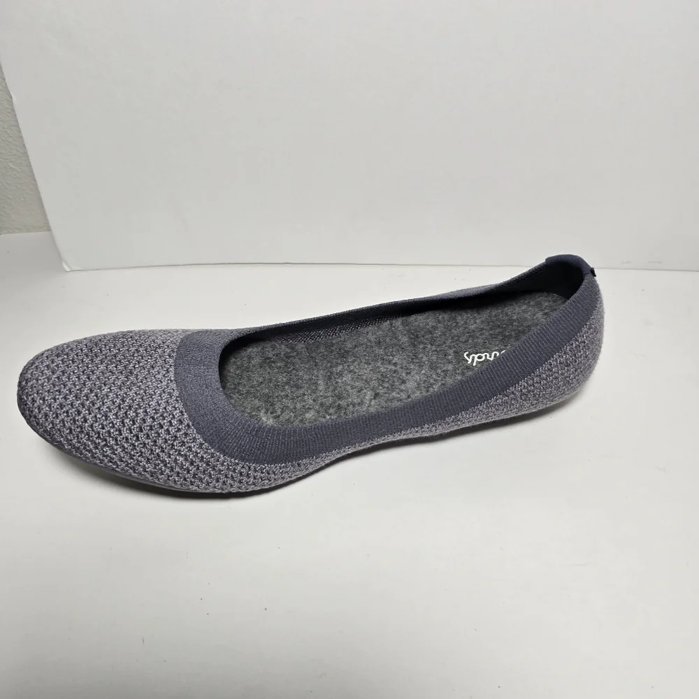 Allbirds Tree breezer knit ballet flats gray everyday slip-on size 10.5 - Picture 11 of 13